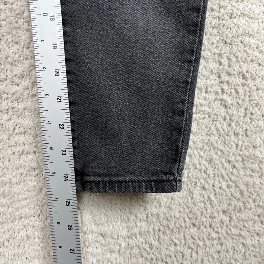 Levis Silvertab Jeans Womens 27 Black Mom Jean‎ High Rise Barrell Zip Fly Denim